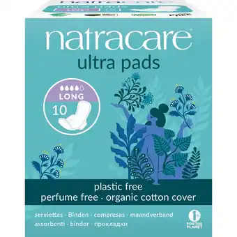 De Online Drogist Natracare ultra pads long maandverband 10st aanbieding