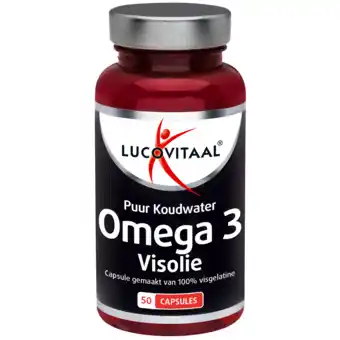 De Online Drogist Lucovitaal puur omega 3 koudwater visolie capsules 50cp aanbieding