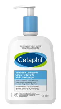 De Online Drogist Cetaphil milde huidreiniger - hydraterende reiniger gezicht & lichaam 470ml aanbieding