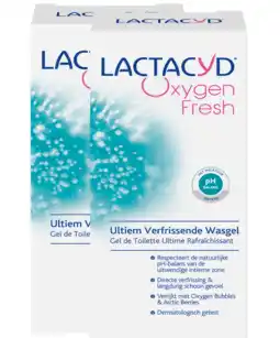 De Online Drogist Lactacyd wasemulsie oxy fresh multiverpakking 2x200ml aanbieding