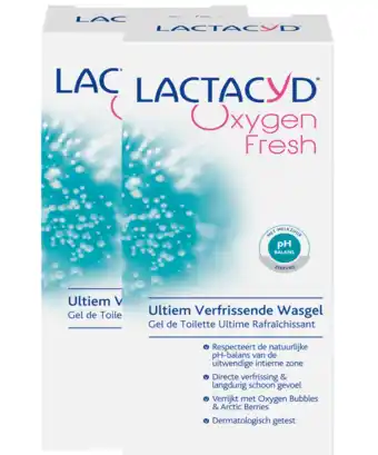 De Online Drogist Lactacyd wasemulsie oxy fresh multiverpakking 2x200ml aanbieding