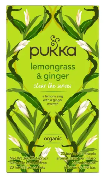 De Online Drogist Pukka lemongrass & ginger thee 20zk aanbieding