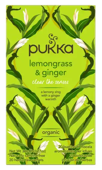 De Online Drogist Pukka lemongrass & ginger thee 20zk aanbieding