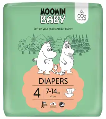 De Online Drogist Muumi baby ecologische luiers 4 maxi 46st aanbieding