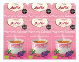 De Online Drogist Yogi tea women's balance voordeelverpakking 6x17st aanbieding