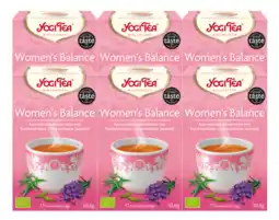 De Online Drogist Yogi tea women's balance voordeelverpakking 6x17st aanbieding