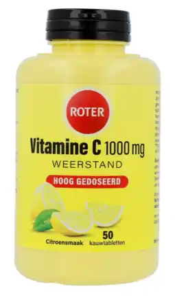 De Online Drogist Roter vitamine c sterk 1000 mg citroen kauwtabletten 50tb aanbieding