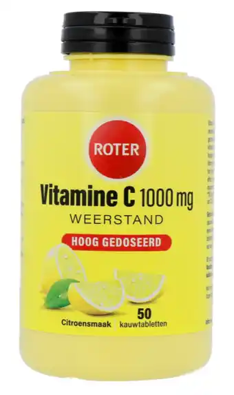 De Online Drogist Roter vitamine c sterk 1000 mg citroen kauwtabletten 50tb aanbieding