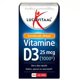 De Online Drogist Lucovitaal vitamine d3 25mcg capsules 120cp aanbieding