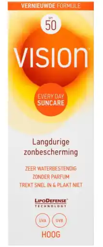 De Online Drogist Vision zonnebrand every day spf50 100ml aanbieding