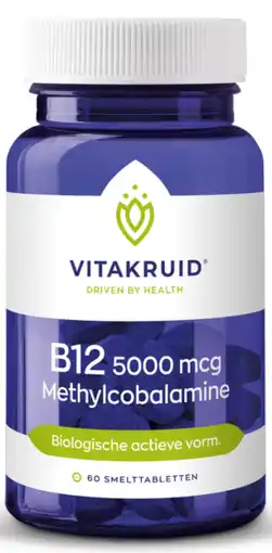 De Online Drogist Vitakruid b12 methylcobalamine 5000µg smelttabletten 60tb aanbieding