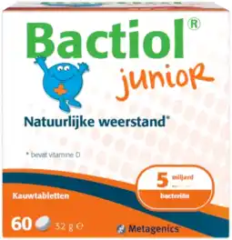De Online Drogist Metagenics bactiol junior kauwtabletten 60ktb aanbieding
