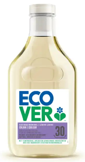 De Online Drogist Ecover vloeibaar wasmiddel colour - appelbloesem & freesia 1,5lt aanbieding