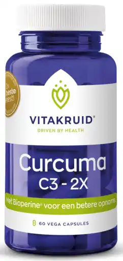 De Online Drogist Vitakruid curcuma c3-2x capsules 60cp aanbieding