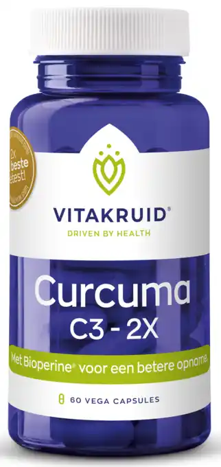 De Online Drogist Vitakruid curcuma c3-2x capsules 60cp aanbieding