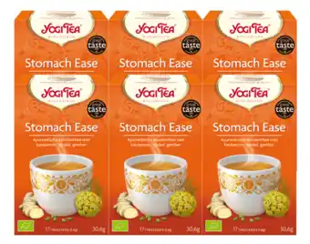 De Online Drogist Yogi tea stomach ease voordeelverpakking 6x17st aanbieding