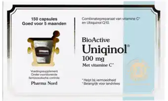 De Online Drogist Pharma nord bioactive uniqinol 100mg capsules 150cp aanbieding