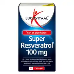 De Online Drogist Lucovitaal super resveratrol 100mg capsules 30cp aanbieding