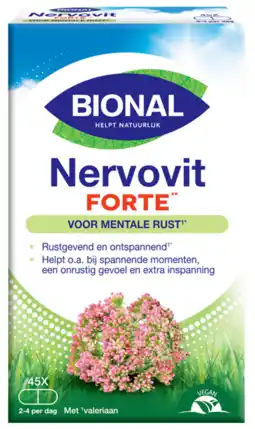De Online Drogist Bional nervovit forte tabletten - voor mentale rust 45tb aanbieding