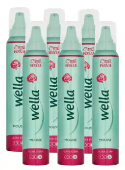 De Online Drogist Wella forte mousse ultra strong voordeelverpakking 6x200ml aanbieding