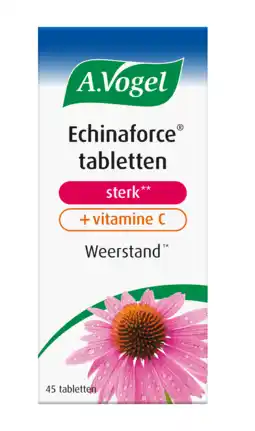 De Online Drogist A.vogel echinaforce sterk** + vitamine c tabletten 45st aanbieding