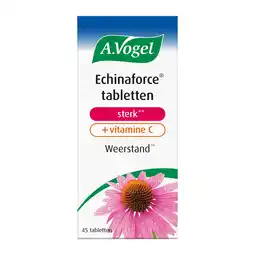 De Online Drogist A.vogel echinaforce sterk** + vitamine c tabletten 45st aanbieding