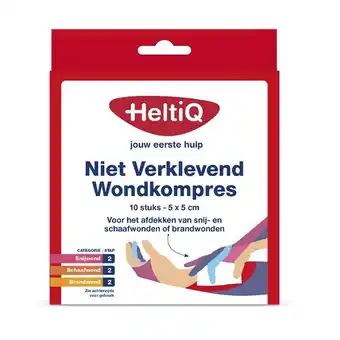 De Online Drogist Heltiq niet verklevend wondkompres 10st aanbieding