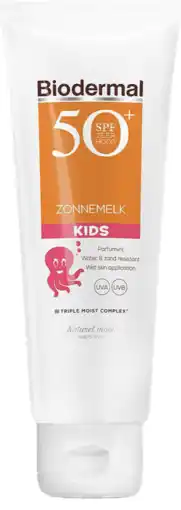 De Online Drogist Biodermal sun kids zonnemelk spf50+ 125ml aanbieding