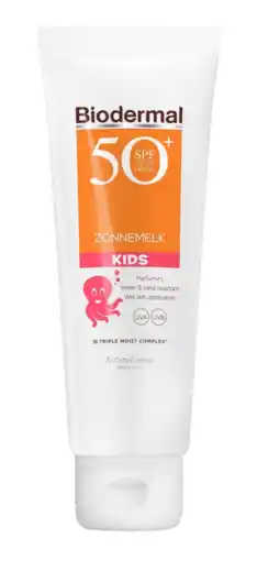 De Online Drogist Biodermal sun kids zonnemelk spf50+ 125ml aanbieding