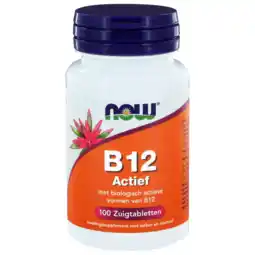 De Online Drogist Now b-12 actief zuigtabletten 100tb aanbieding