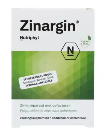 De Online Drogist Nutriphyt zinargin tabletten 60tb aanbieding