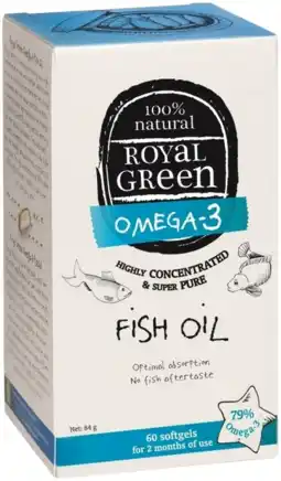 De Online Drogist Royal green visolie capsules 60sg aanbieding