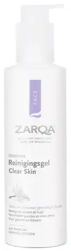 De Online Drogist Zarqa reinigingsgel clear skin sensitive 200ml aanbieding