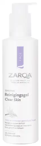 De Online Drogist Zarqa reinigingsgel clear skin sensitive 200ml aanbieding