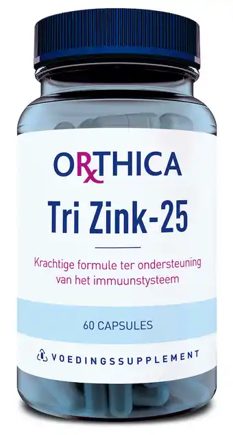 De Online Drogist Orthica tri zink 25 capsules 60cp aanbieding