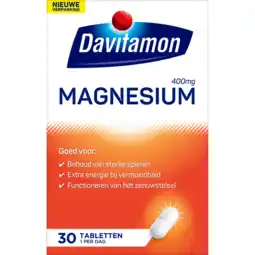 De Online Drogist Davitamon magnesium 400mg tabletten 30tb aanbieding