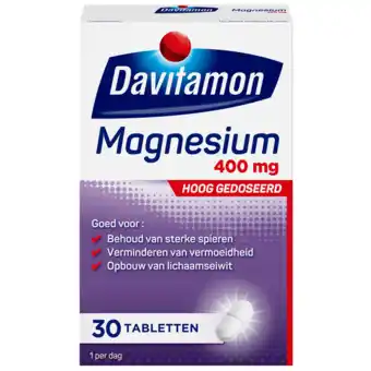 De Online Drogist Davitamon magnesium 400mg tabletten 30tb aanbieding