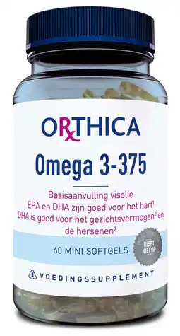 De Online Drogist Orthica omega 3-375 softgels 60sg aanbieding