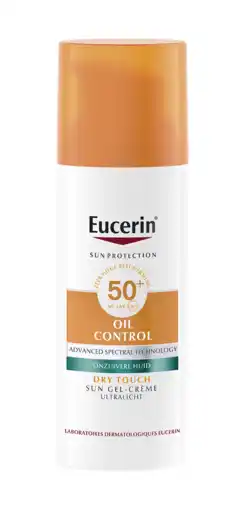 De Online Drogist Eucerin sun oil control gel-crème spf50+ 50ml aanbieding