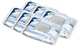 De Online Drogist Tena wet wipe met dispenser multi-verpakking 6x48st aanbieding