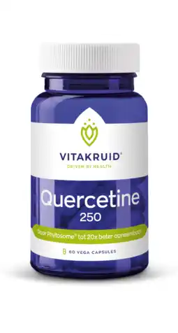 De Online Drogist Vitakruid quercetine-250mg capsules met phytosome®-technologie 60cp aanbieding