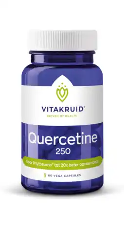 De Online Drogist Vitakruid quercetine-250mg capsules met phytosome®-technologie 60cp aanbieding