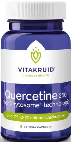 De Online Drogist Vitakruid quercetine-250mg capsules met phytosome®-technologie 60cp aanbieding