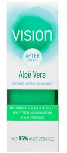 De Online Drogist Vision after sun aloë vera gel 180ml aanbieding