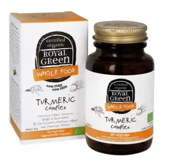 De Online Drogist Royal green turmeric complex capsules 60cp aanbieding
