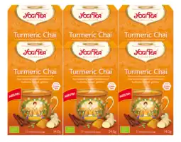 De Online Drogist Yogi tea turmeric chai voordeelverpakking 6x17st aanbieding