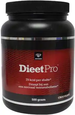 De Online Drogist Dieetpro shake - chocolade 500gr aanbieding