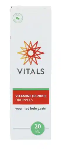 De Online Drogist Vitals vitamine d3 druppels 20ml aanbieding