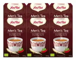 De Online Drogist Yogi tea men's tea voordeelverpakking 6x17st aanbieding