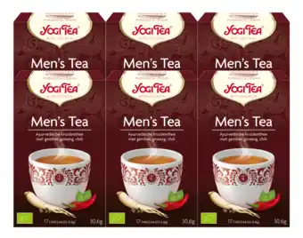 De Online Drogist Yogi tea men's tea voordeelverpakking 6x17st aanbieding